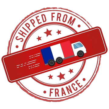 shipped from france vector badge with delivery truck flag colors 597133 4750 removebg preview