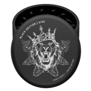 Premium Magnetic Grinder Lion King Black 62mm