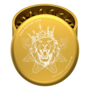 Premium Magnetic Grinder Lion King Gold 62mm