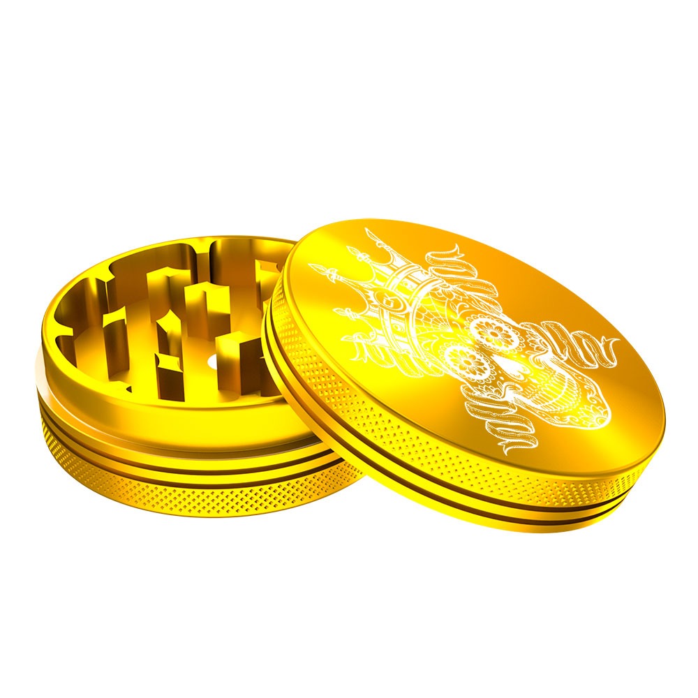 Grinder Royal Skull Gold 54mm